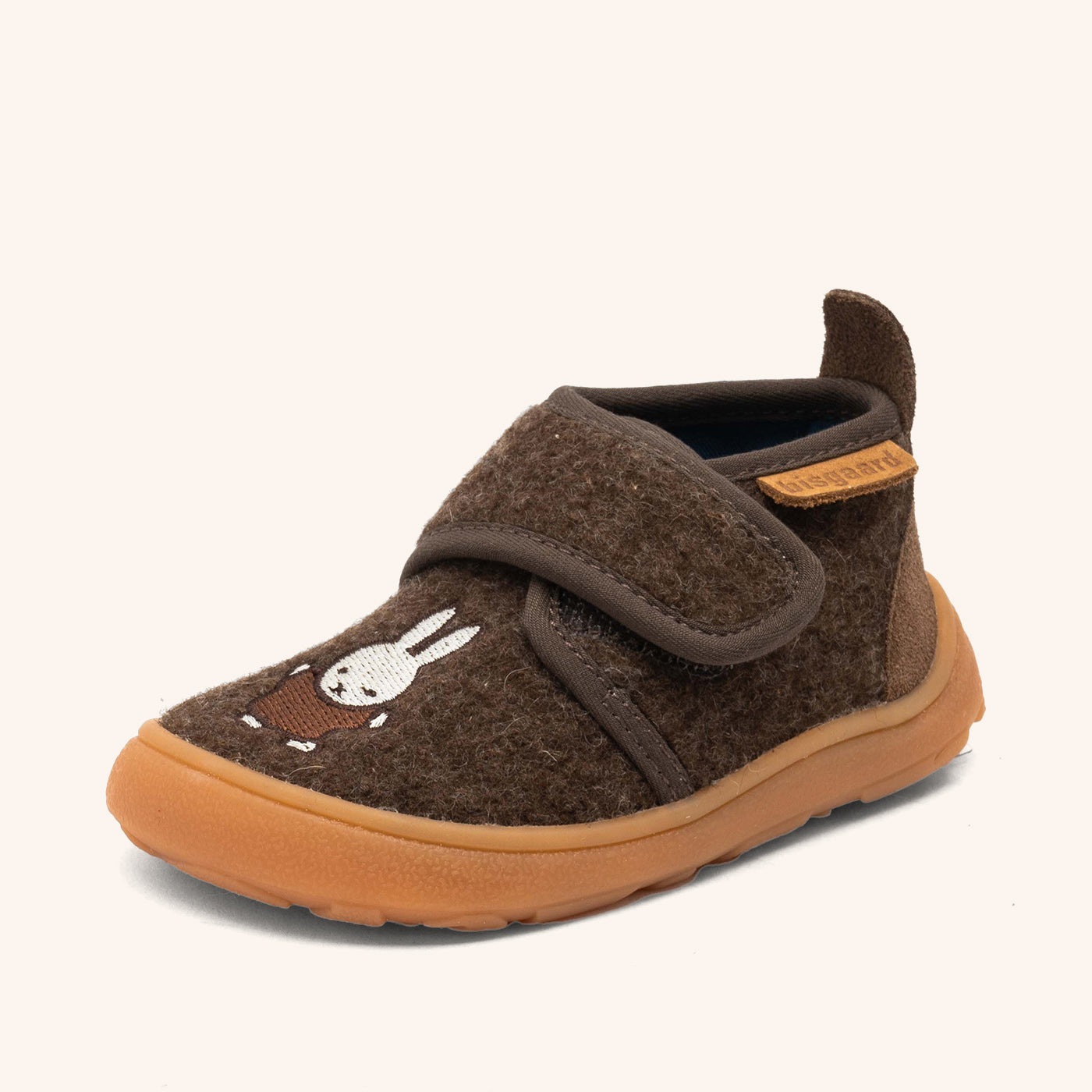 miffy-x-bisgaard-barefoot-basic-wollhausschuh-dark-brown image 5