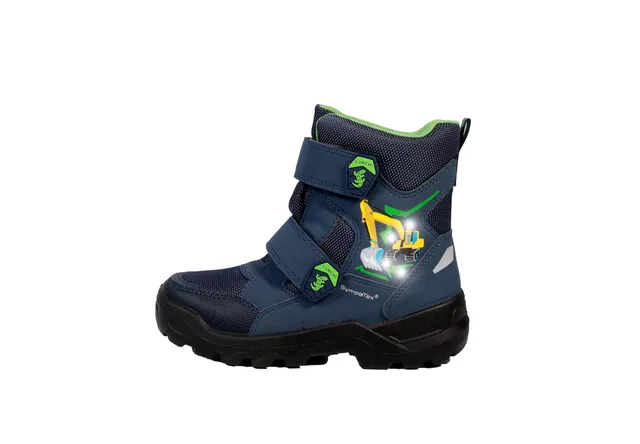 lurchi-kenai-sympatex-jungen-winterstiefel-dunkelblau-bagger image 1