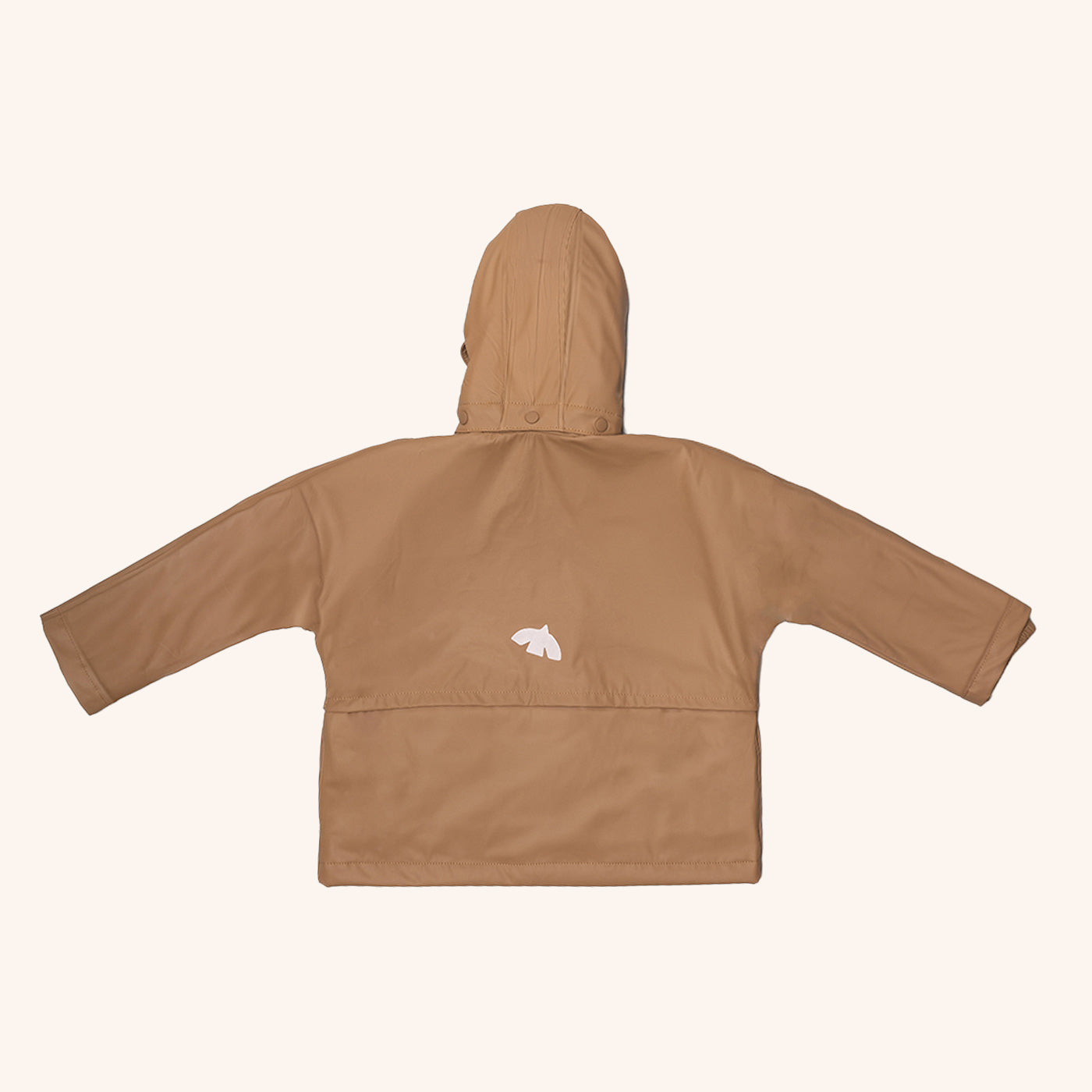 bisgaard-aarhus-regenjacke-f-r-kinder-pu-beschichtet-mit-baumwollfutter-karamell image 2