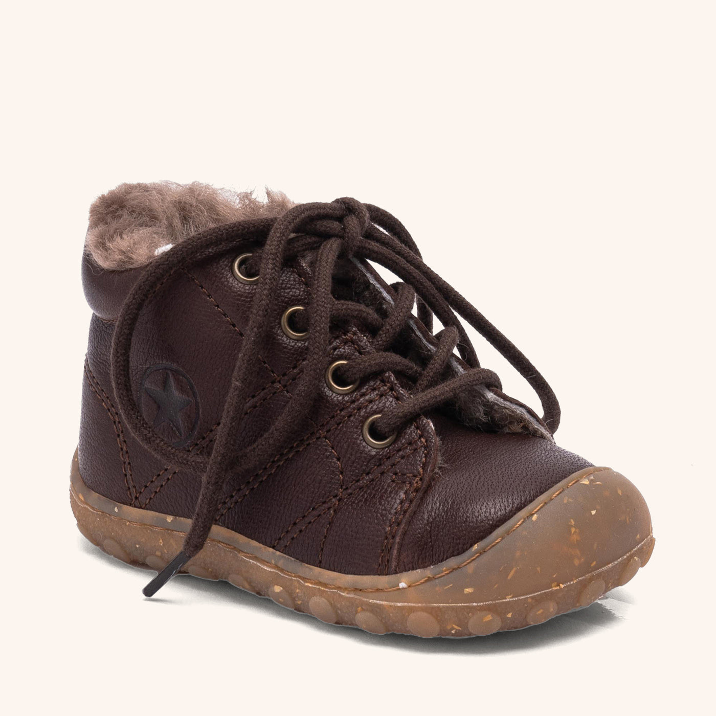 bisgaard-hale-l-lamb-dark-brown-barfu-schuh-f-r-die-ersten-schritte-gr-e-19-26 image 1