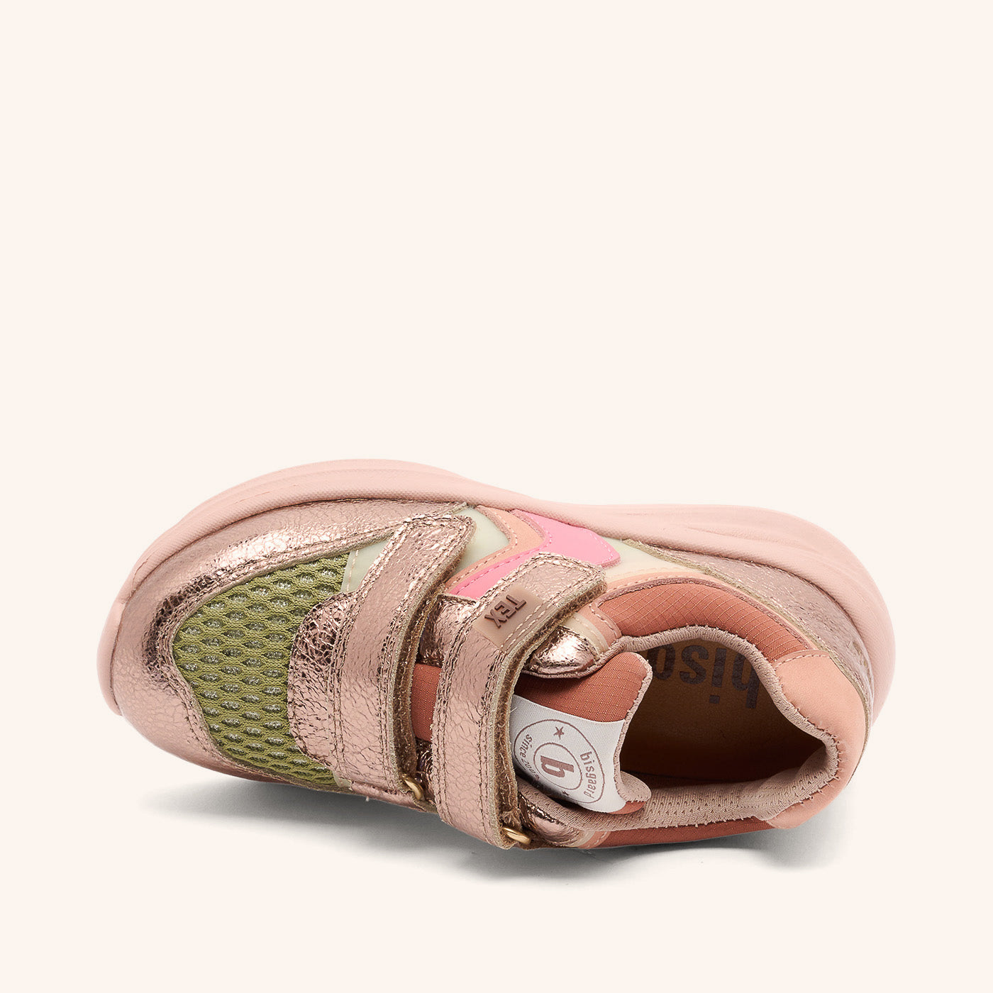 bisgaard-yuki-tex-glitter-sneaker-rose-gold image 3