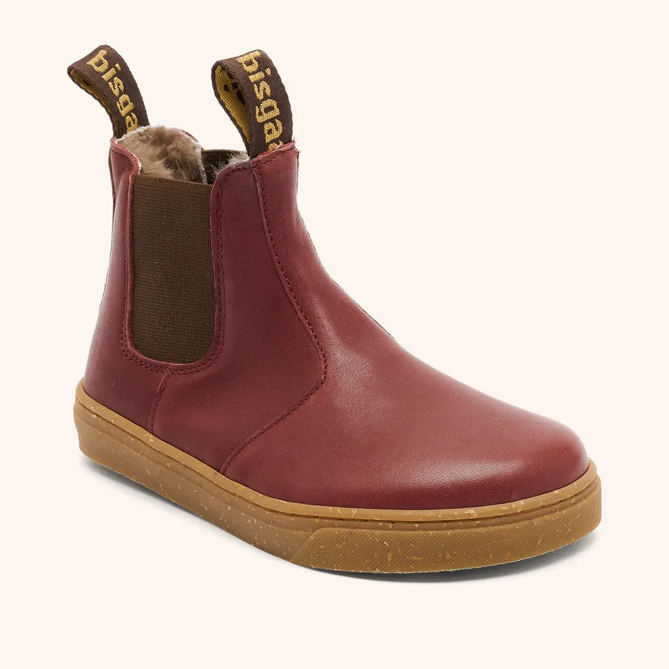 bisgaard-barefoot-ene-lamb-bordeaux-barfu-chelsea-stiefel-aus-qualit-tsleder image 1
