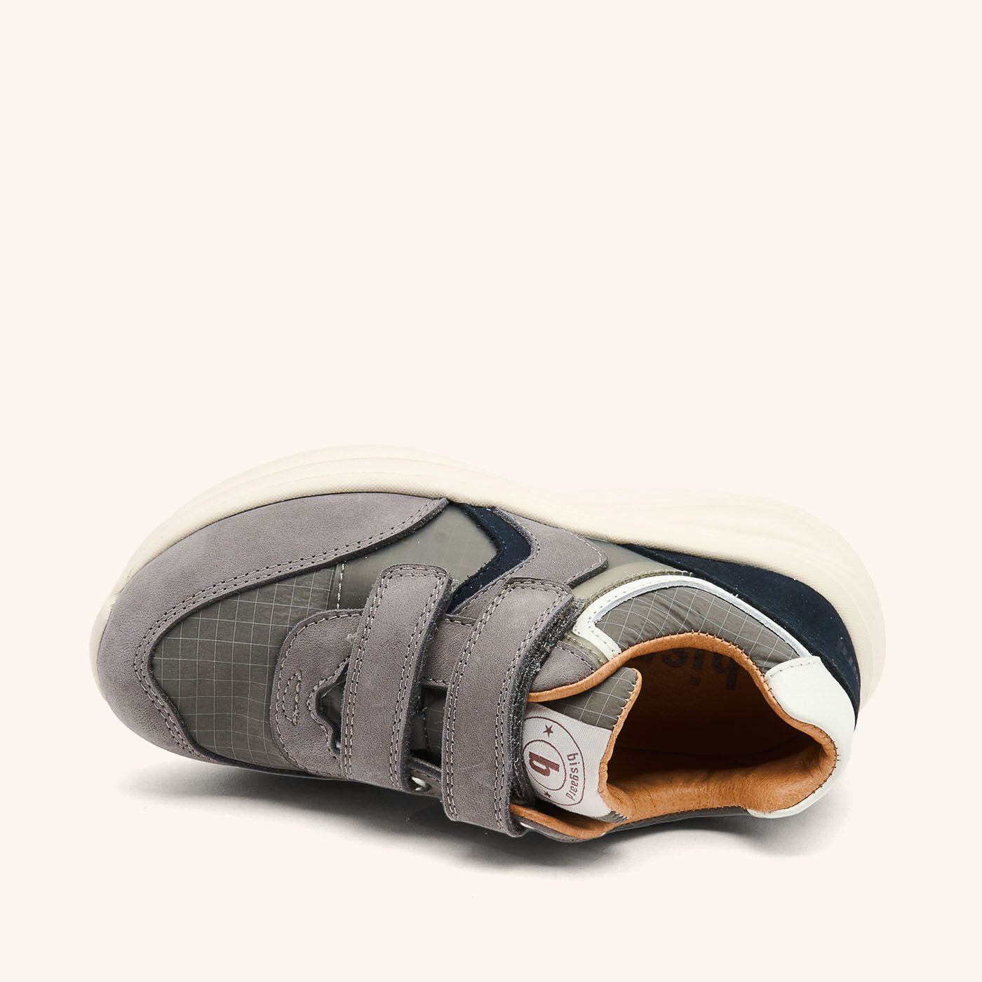 bisgaard-yuki-stone-leichter-sneaker-f-r-kinder-aus-leder-und-textil image 3