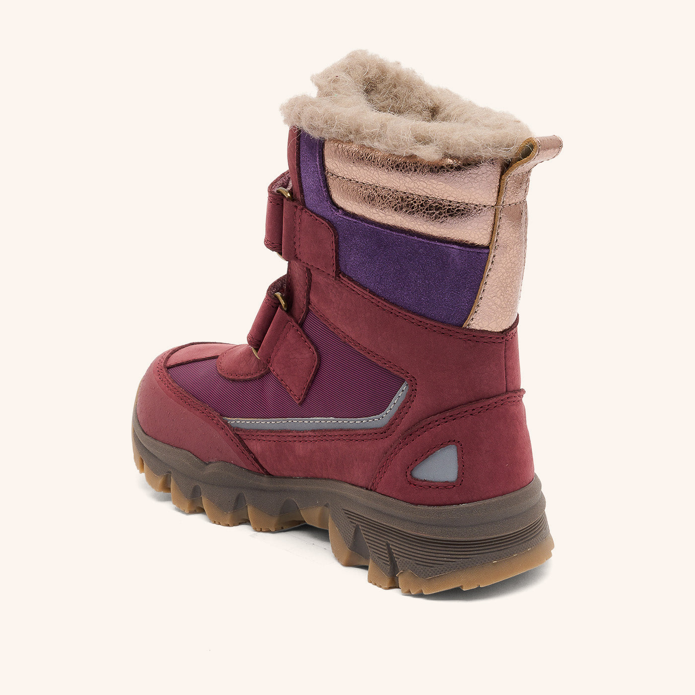 bisgaard-eddie-tex-plum-wasserdichter-winterstiefel-mit-wollfutter image 2