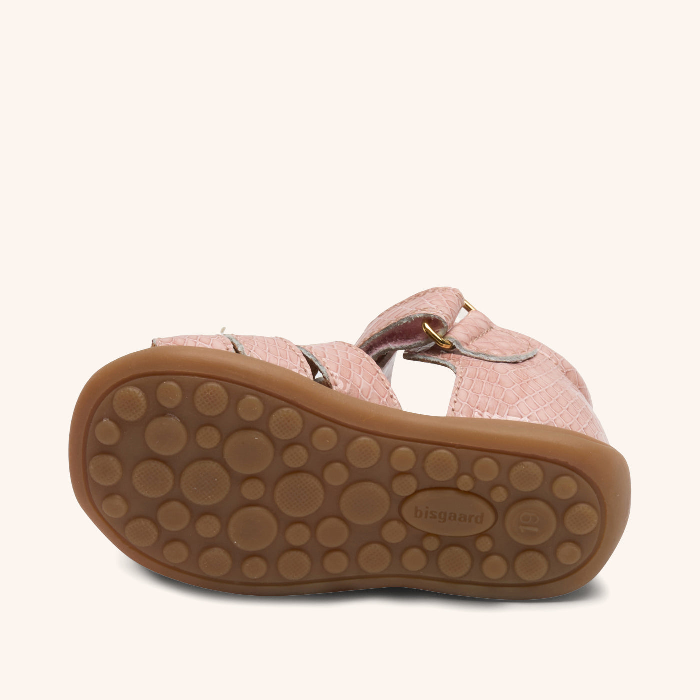 bisgaard-carly-geschlossene-ledersandale-rose-croco image 4