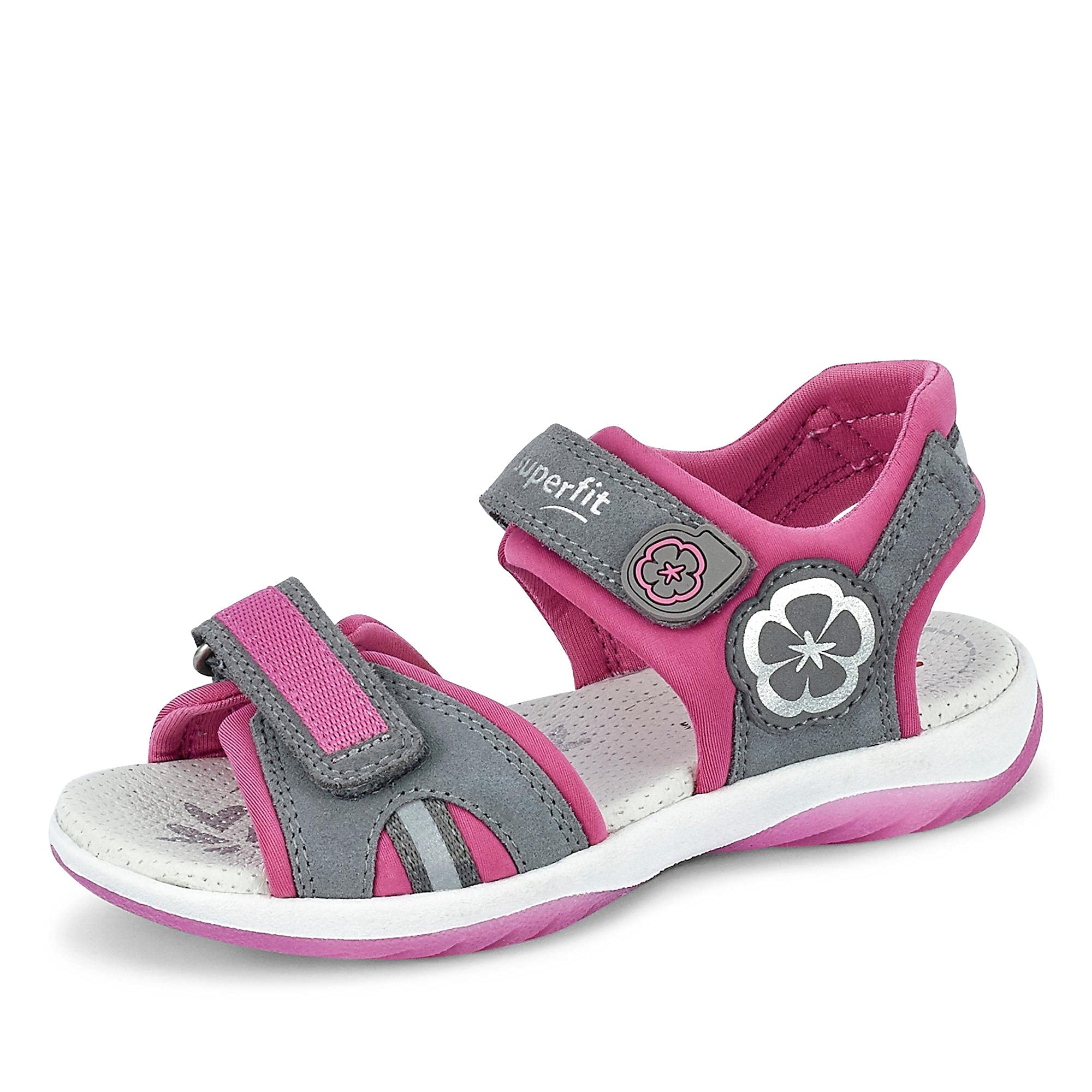 superfit-sunny-m-dchen-sandalen-sparkle-veloursleder-sandale-mit-blumen image 6