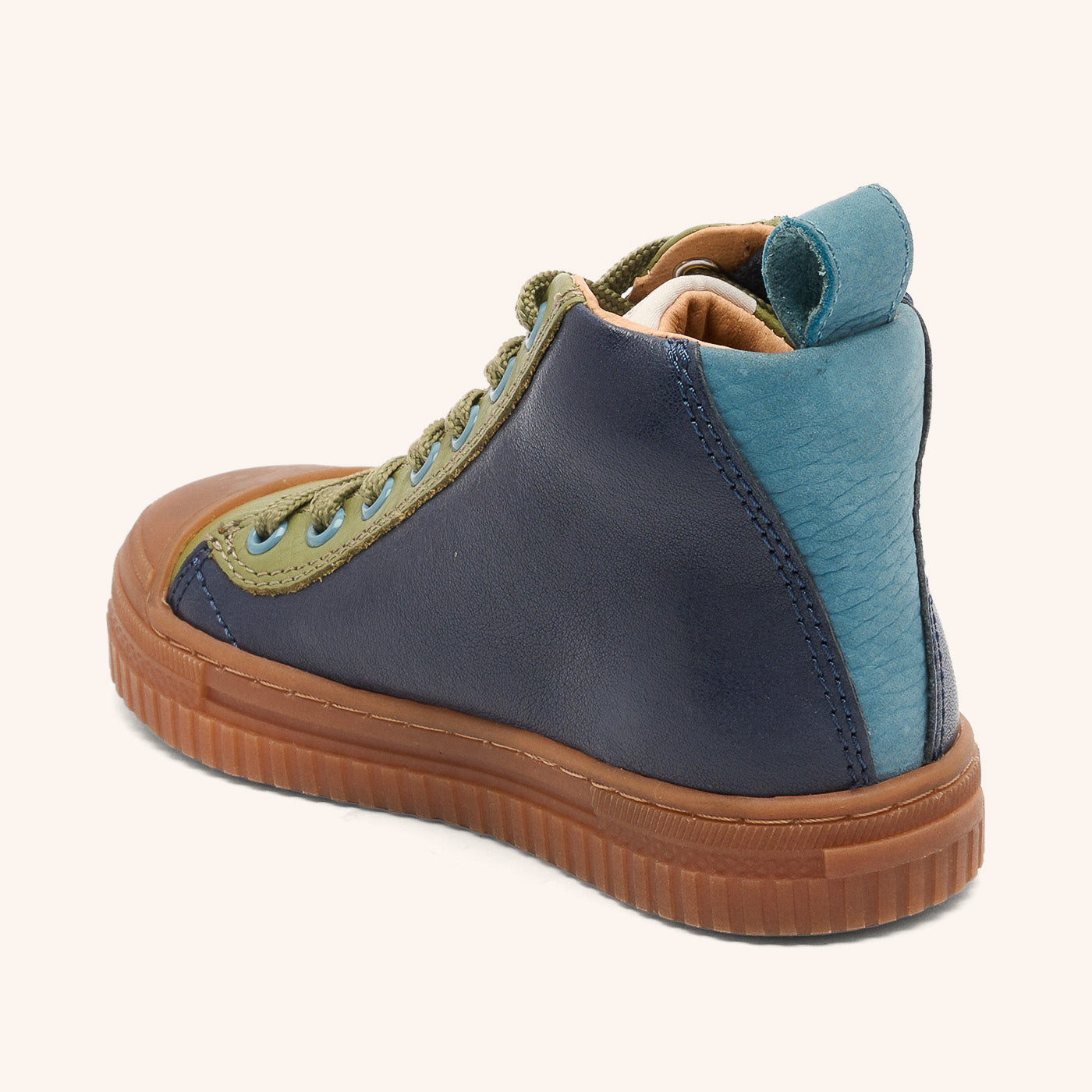 bisgaard-ryan-navy-hoher-bergangssneaker-aus-leder-f-r-kinder image 2