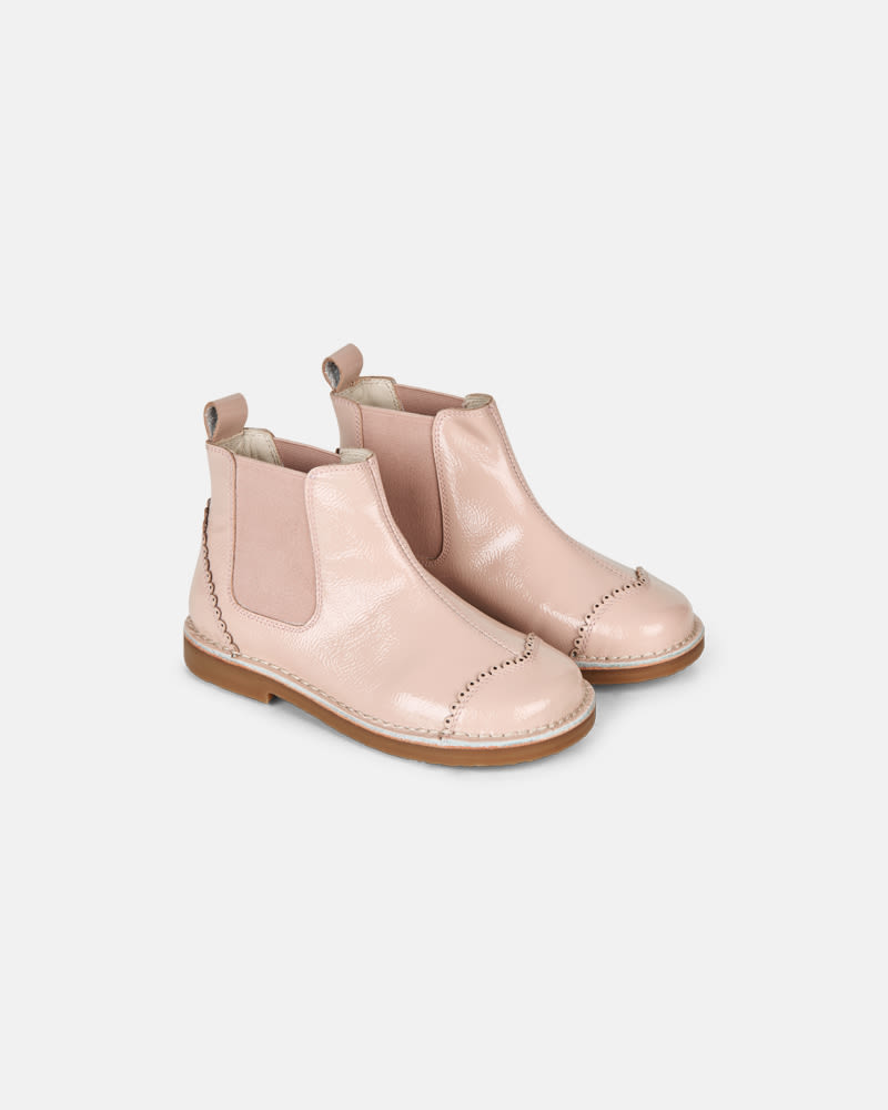 bundgaard-aura-scallop-chelsea-boot-old-rose image 1