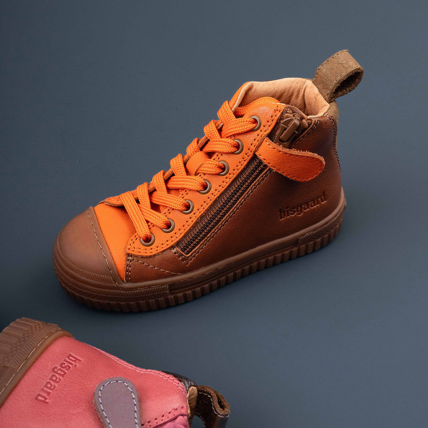 bisgaard-ryan-cognac-hoher-bergangssneaker-aus-leder-f-r-kinder image 6
