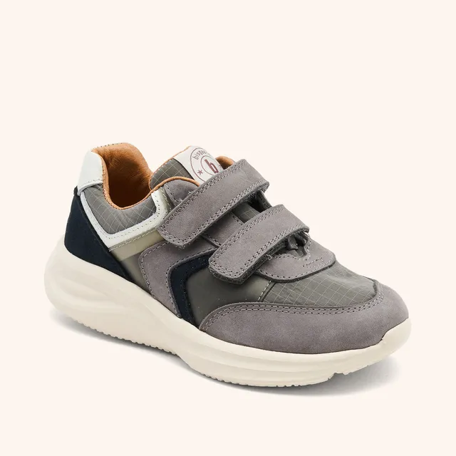 bisgaard-yuki-stone-leichter-sneaker-f-r-kinder-aus-leder-und-textil image 1