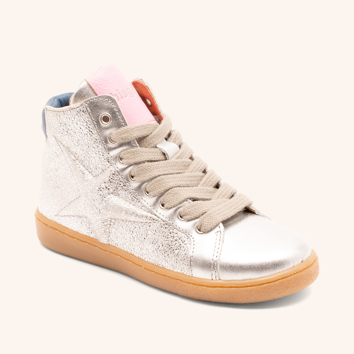 bisgaard-gaia-l-high-sneaker-silber-leder-feminin image 1