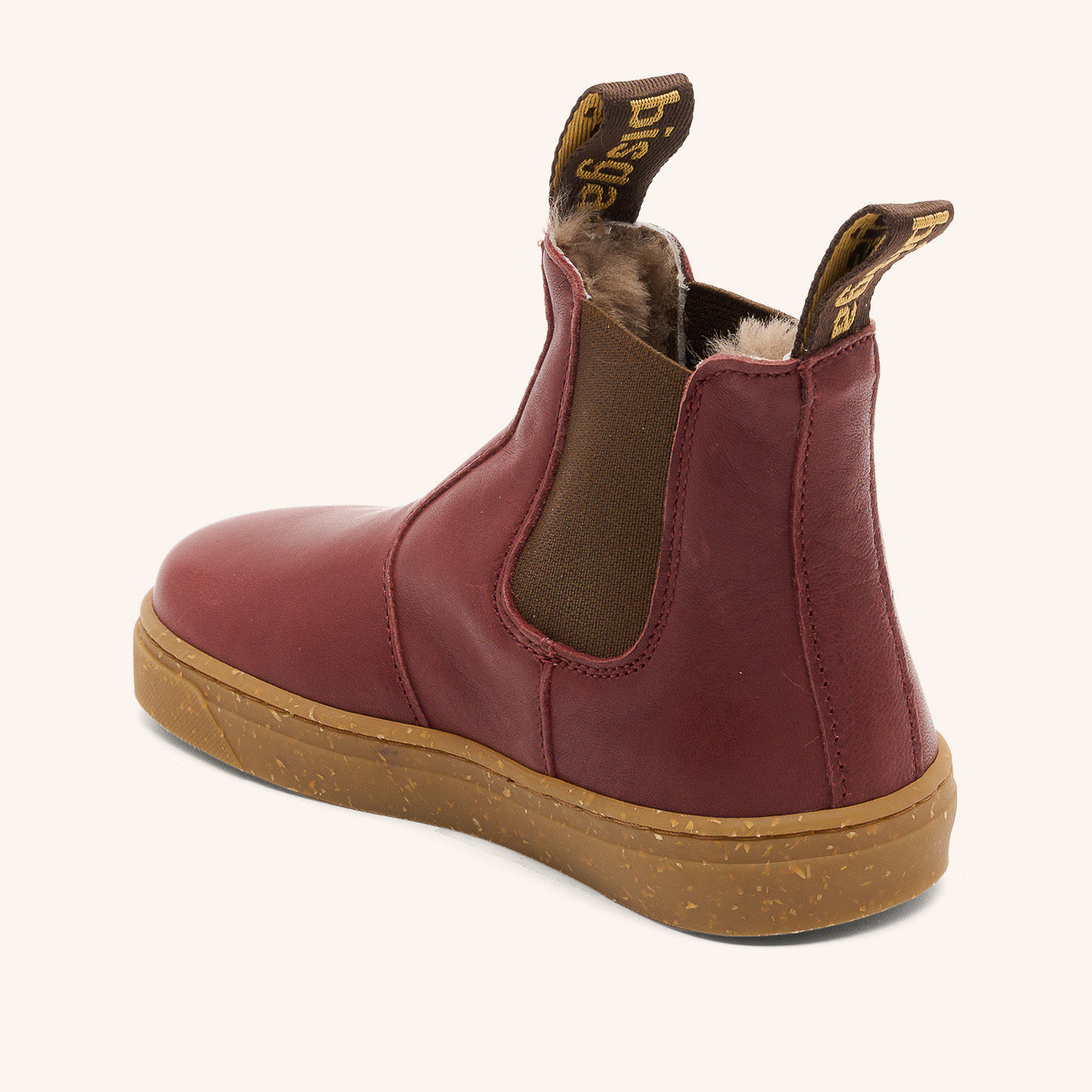 bisgaard-barefoot-ene-lamb-bordeaux-barfu-chelsea-stiefel-aus-qualit-tsleder image 2