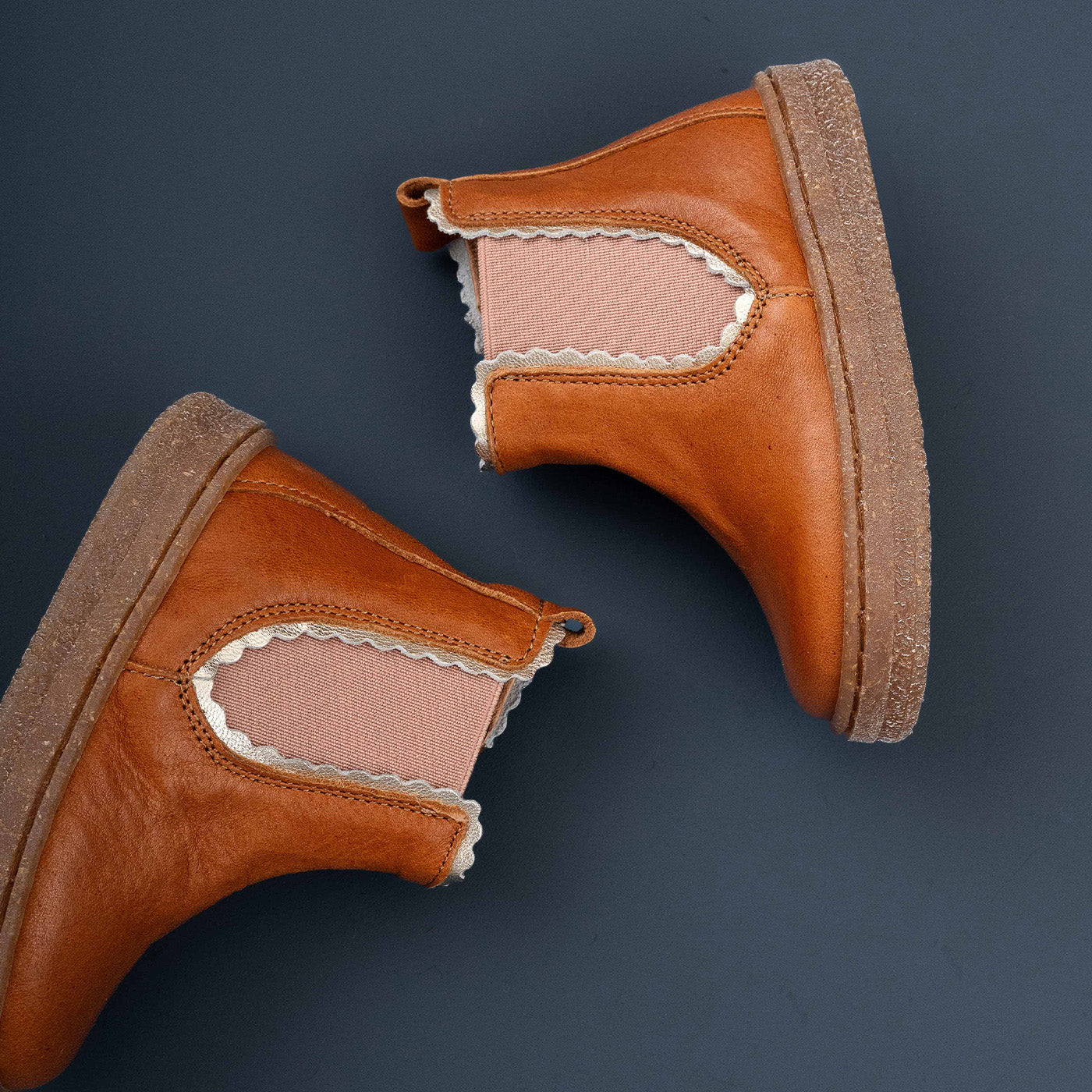 bisgaard-siggi-cognac-leder-kinderstiefel-f-r-die-ersten-schritte image 5