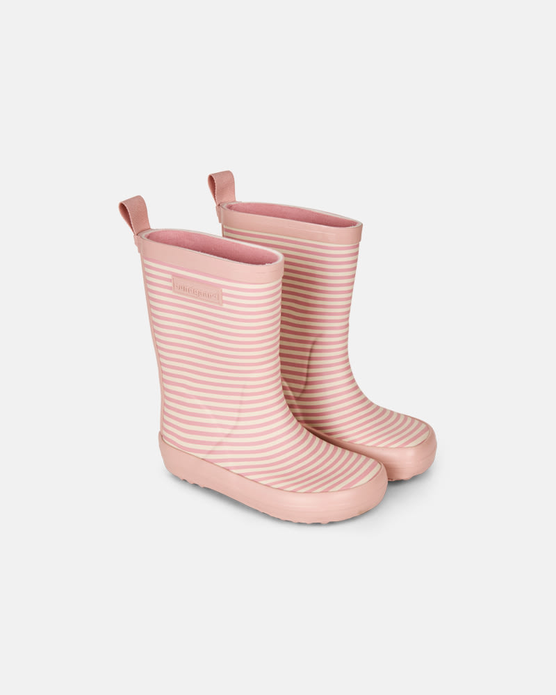 bundgaard-charly-gummistiefel-vintage-rose-stripe image 1