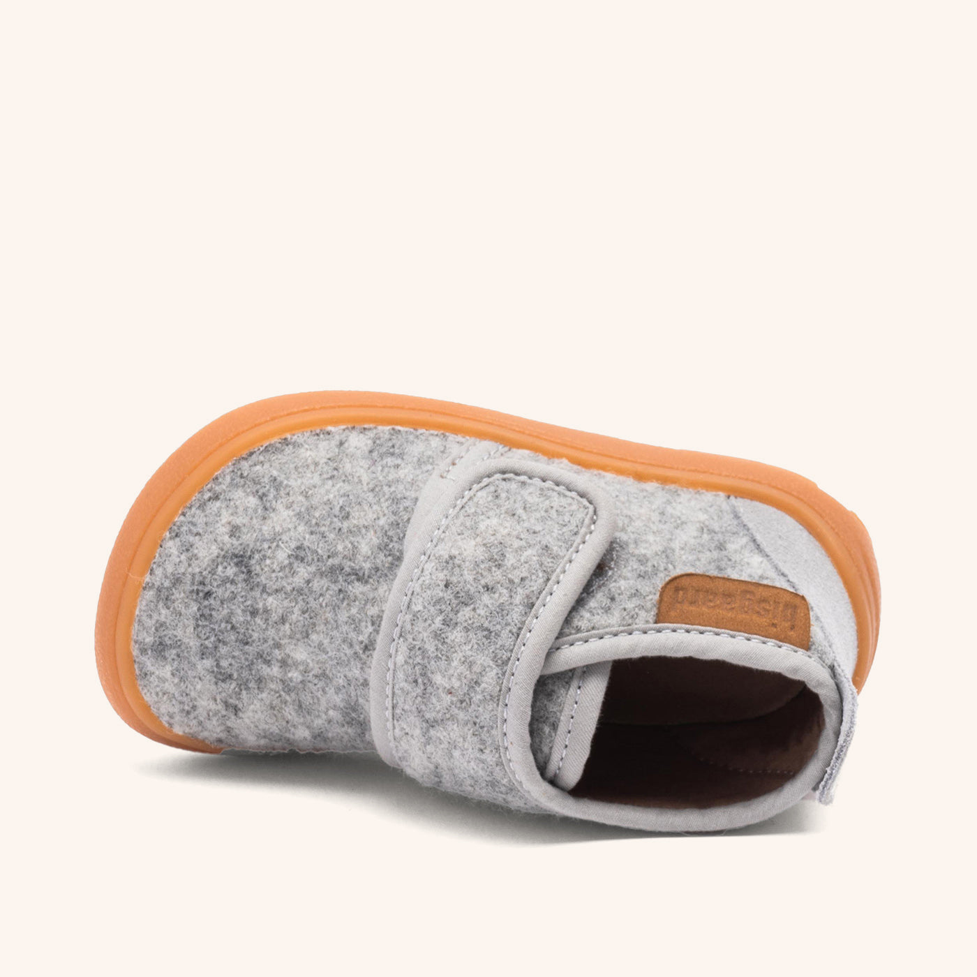 bisgaard-basic-barfu-hausschuh-grey-wolle image 3