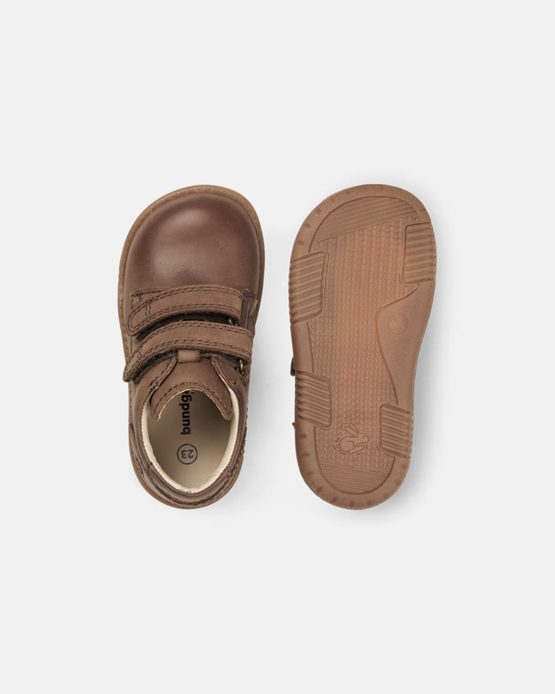 bundgaard-ruby-dark-brown-lauflernschuh-klett-leder image 2