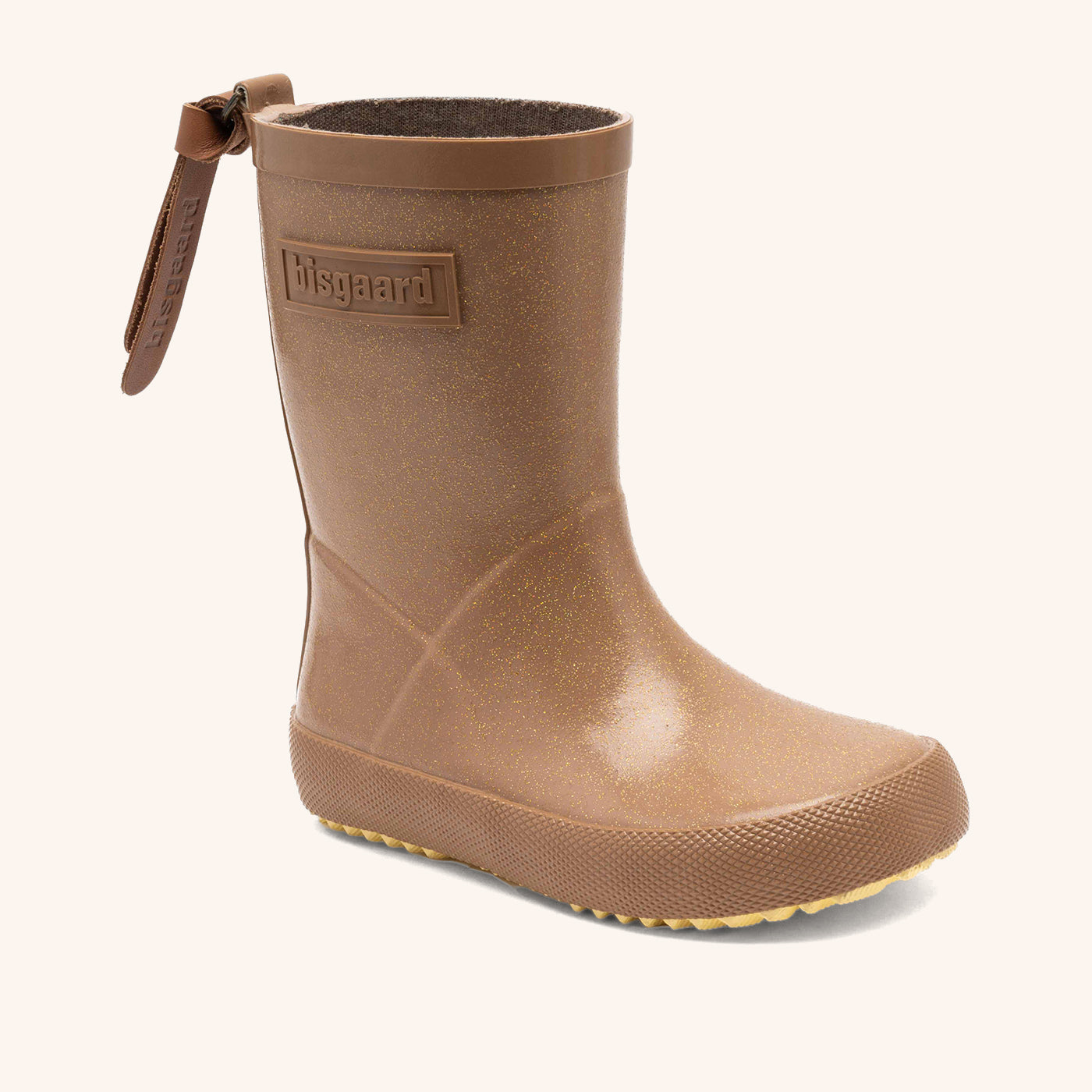 bisgaard-fashion-brown-glitter-gummistiefel-mit-glitzerdesign-aus-naturkautschuk image 1