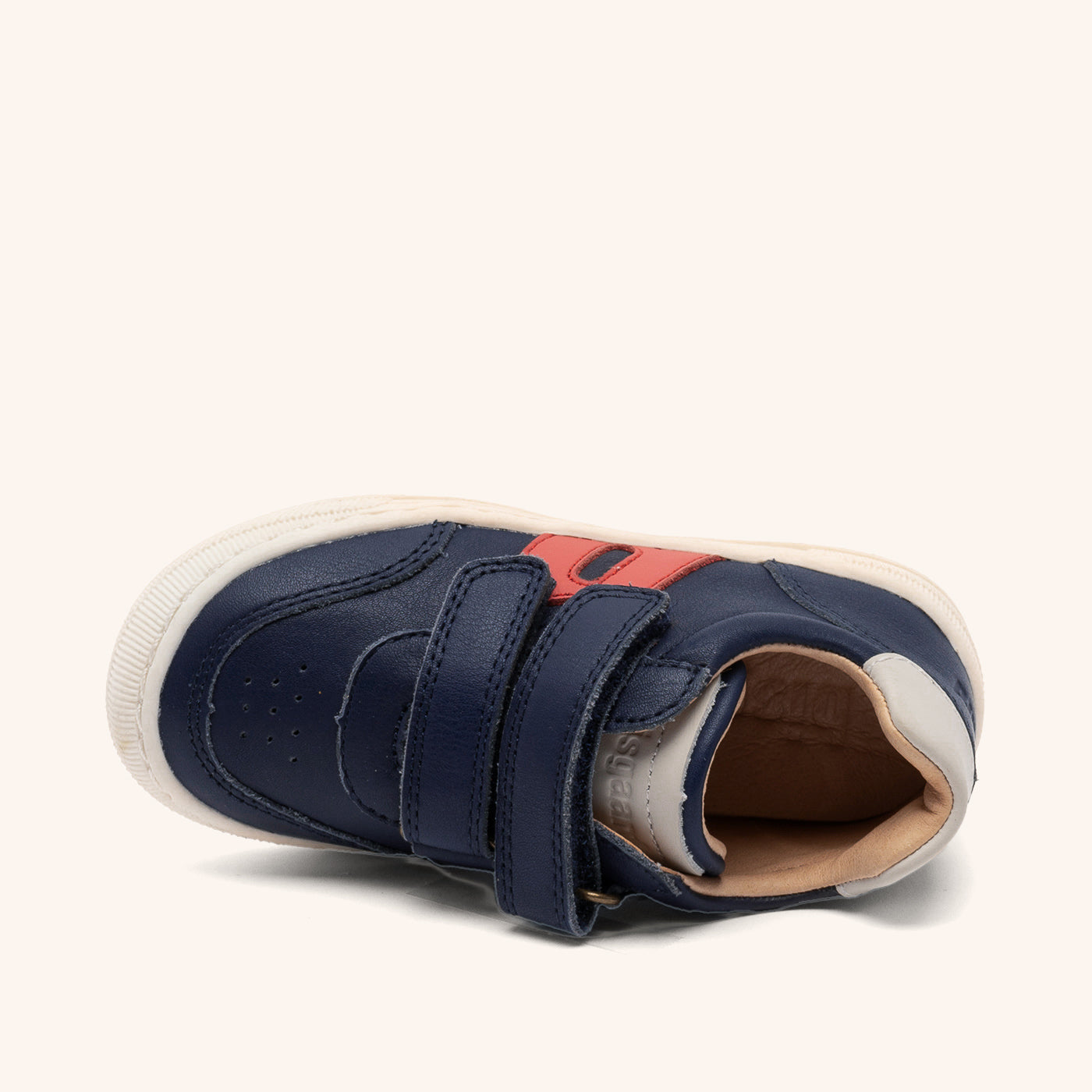 bisgaard-rob-sneaker-navy-atmungsaktiver-lederschuh-mit-gummisohle image 3