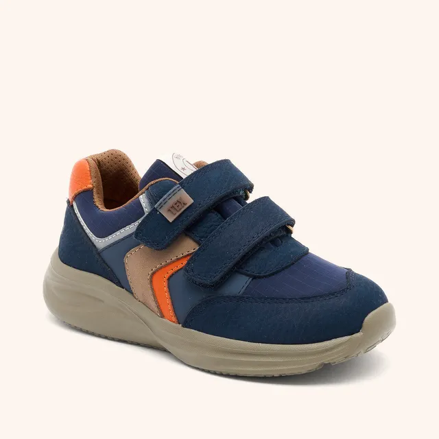 bisgaard-yuki-tex-navy-wasserdichter-sneaker-aus-leder-und-textil image 1