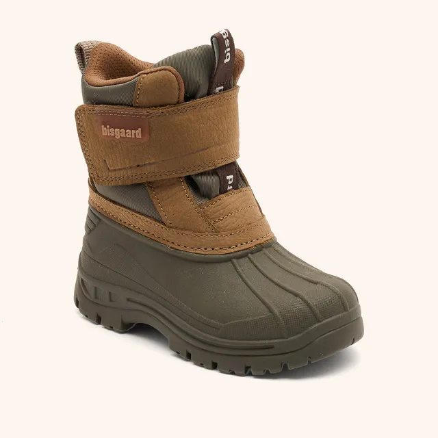 bisgaard-pixie-khaki-wasserabweisender-winterstiefel-mit-wolle-f-r-kinder image 1