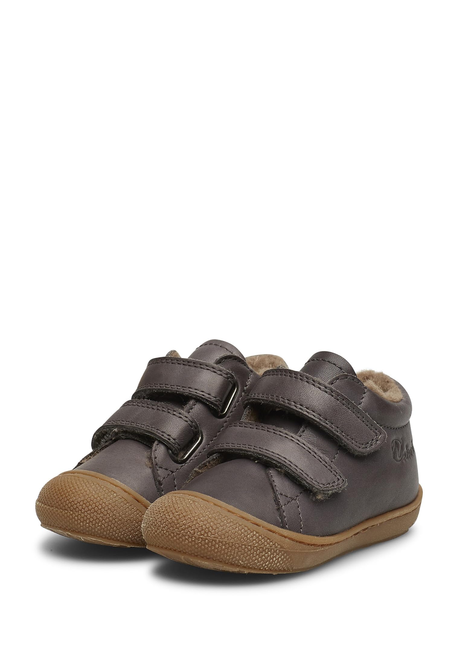 naturino-waterproof-lauflernschuhe-aus-nappaleder-mit-wollfutter-anthrazit-gr-27 image 3