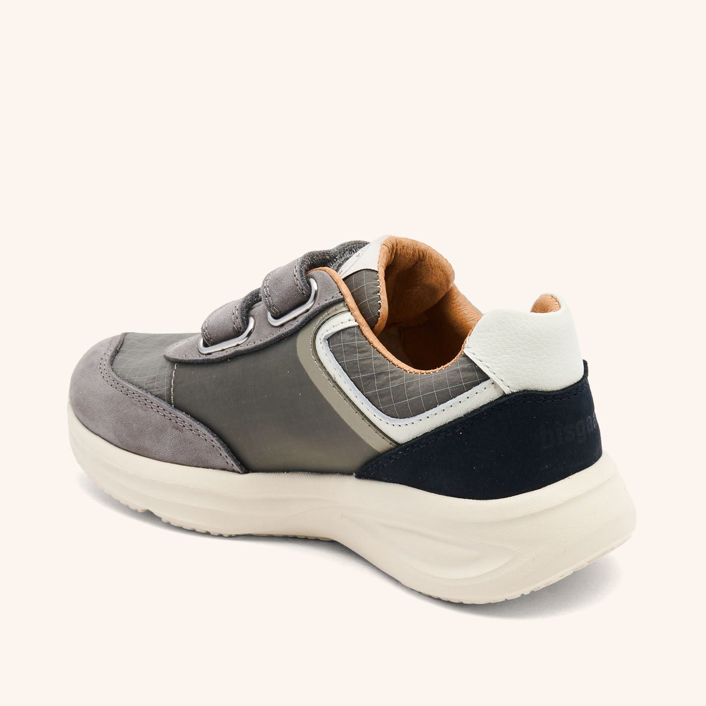 bisgaard-yuki-stone-leichter-sneaker-f-r-kinder-aus-leder-und-textil image 2