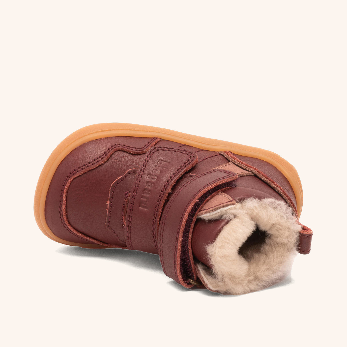 bisgaard-barefoot-becky-lamb-bordeaux-winter-barfu-schuh-mit-lammfellfutter image 3