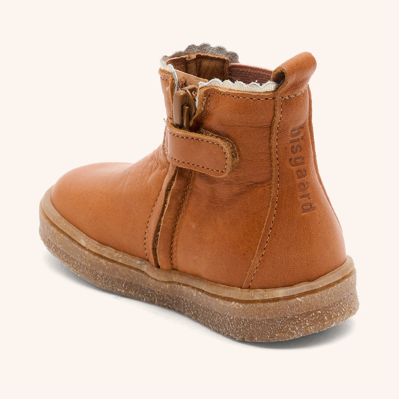 bisgaard-siggi-cognac-leder-kinderstiefel-f-r-die-ersten-schritte image 2