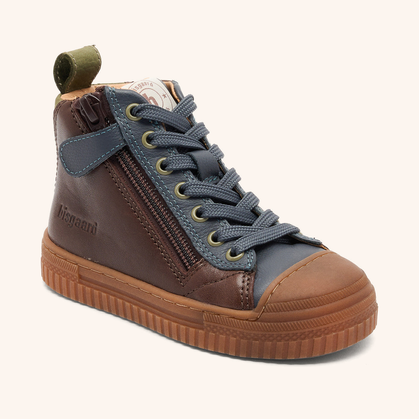 bisgaard-ryan-dark-brown-hoher-bergangssneaker-aus-weichem-naturleder image 1