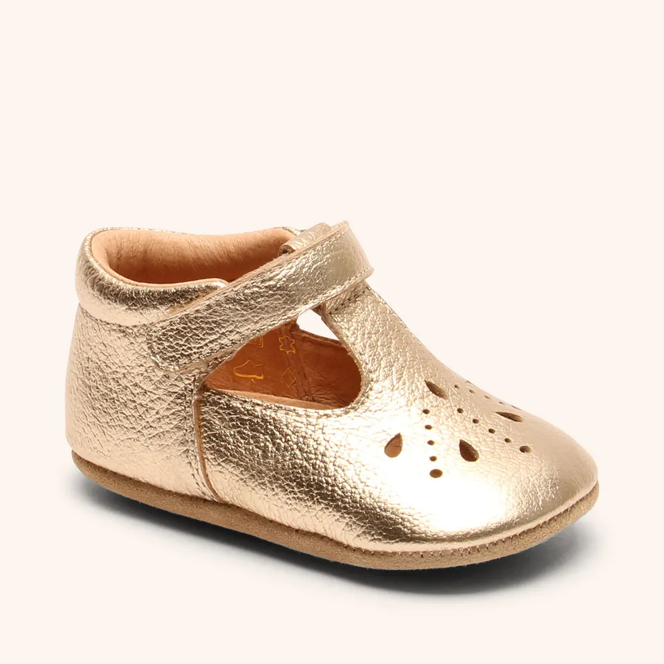 bisgaard-bloom-gold-hausschuhe-f-r-babys-und-kleinkinder-gr-e-18-25 image 1
