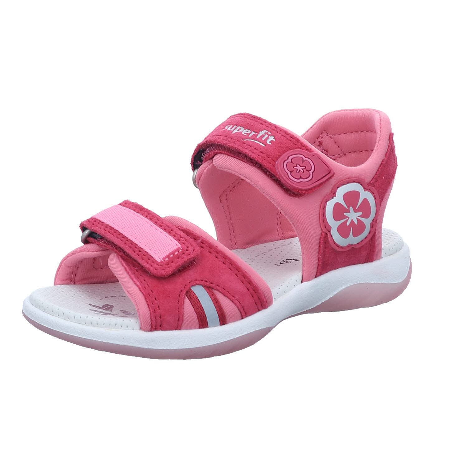 superfit-sunny-m-dchen-sandalen-sparkle-veloursleder-sandale-mit-blumen image 8