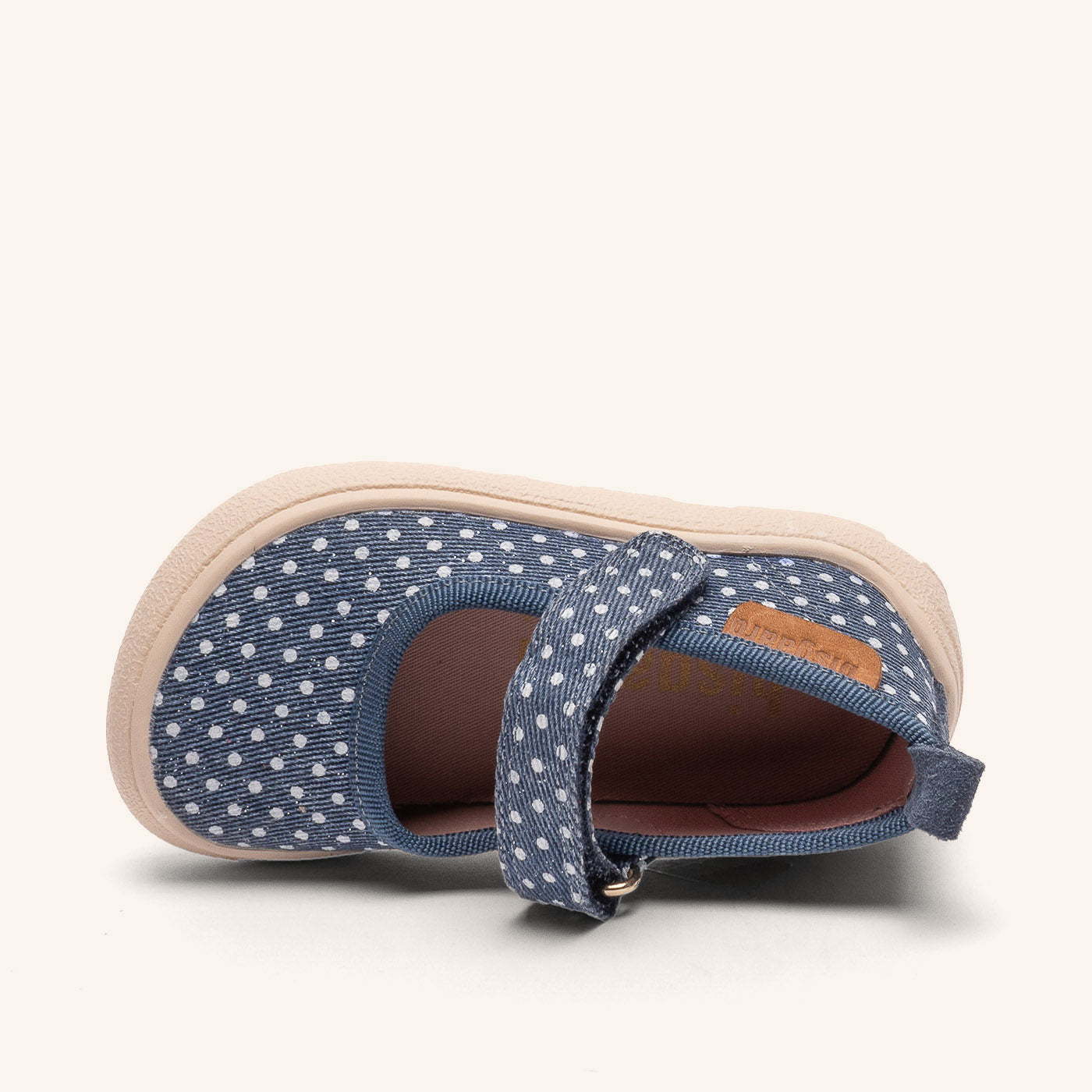 bisgaard-barefoot-ballet-hausschuh-navy-dots-barfu-ballerina image 3