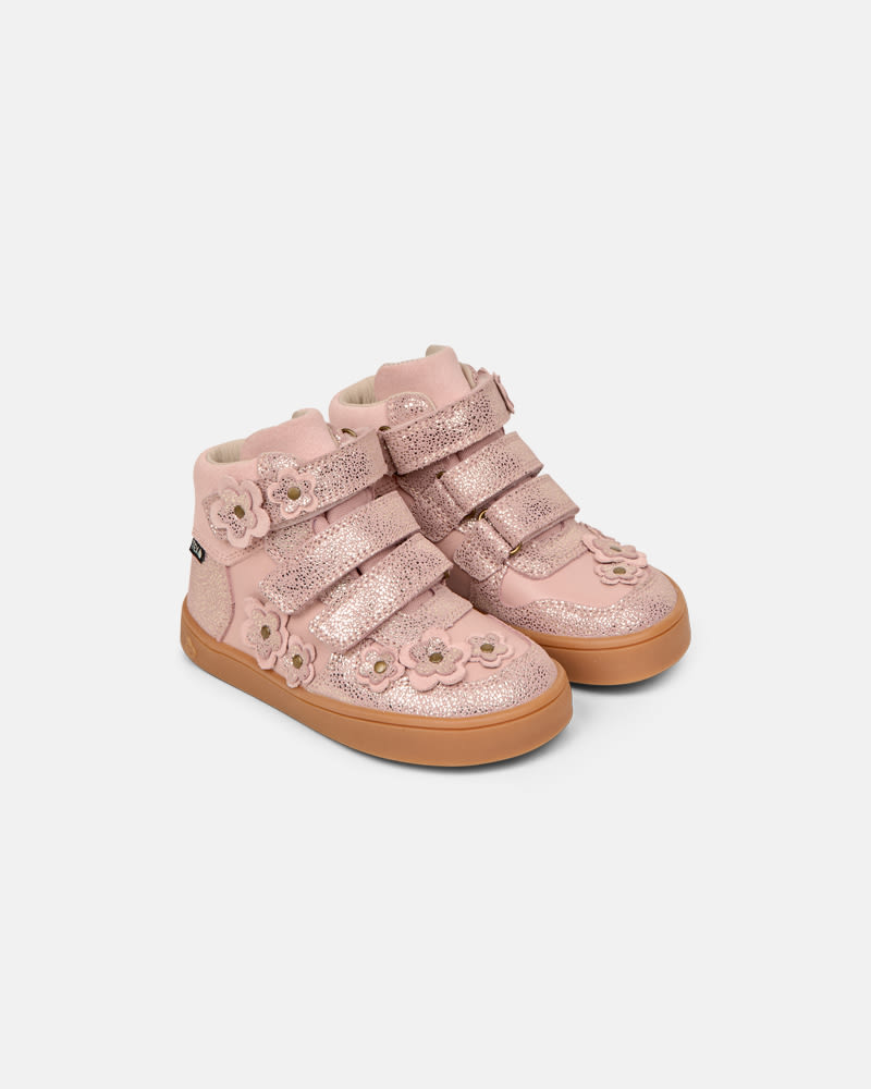 bundgaard-nero-flower-high-top-sneaker-vintage-rose-glitter-barfu-tex image 1