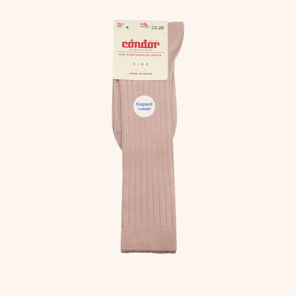 bisgaard-x-c-ndor-kniestr-mpfe-baumwolle-rippe-rosa-2er-pack image 1