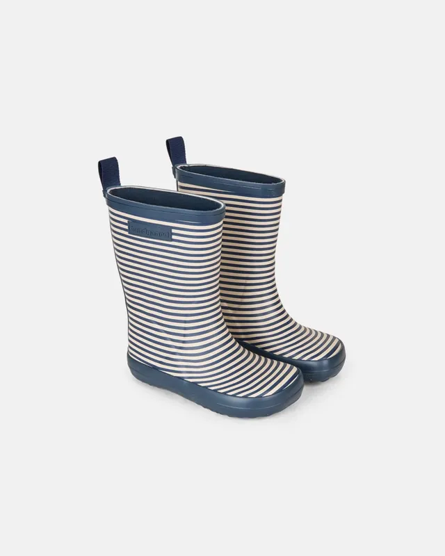 bundgaard-charly-gummistiefel-navy-stripe image 1
