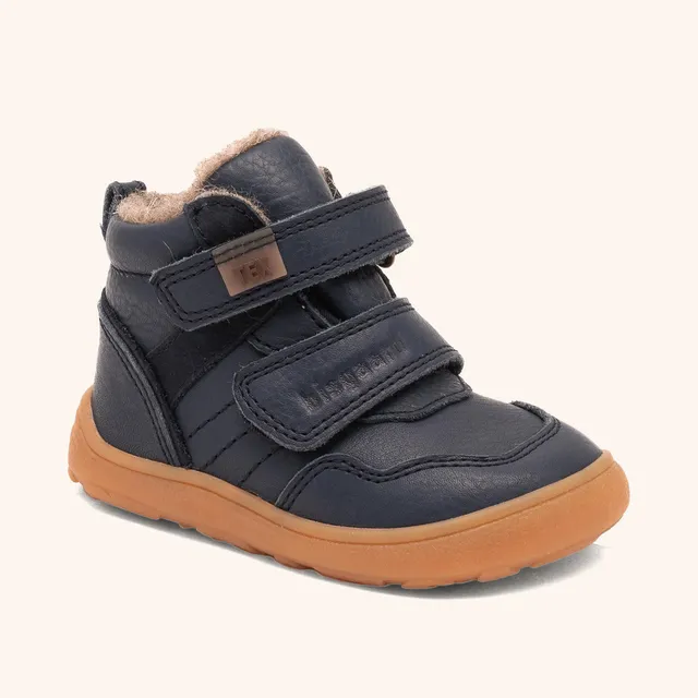 bisgaard-barefoot-becky-tex-navy-wasserdichter-barfu-schuh-mit-wollfutter-gr-19- image 1