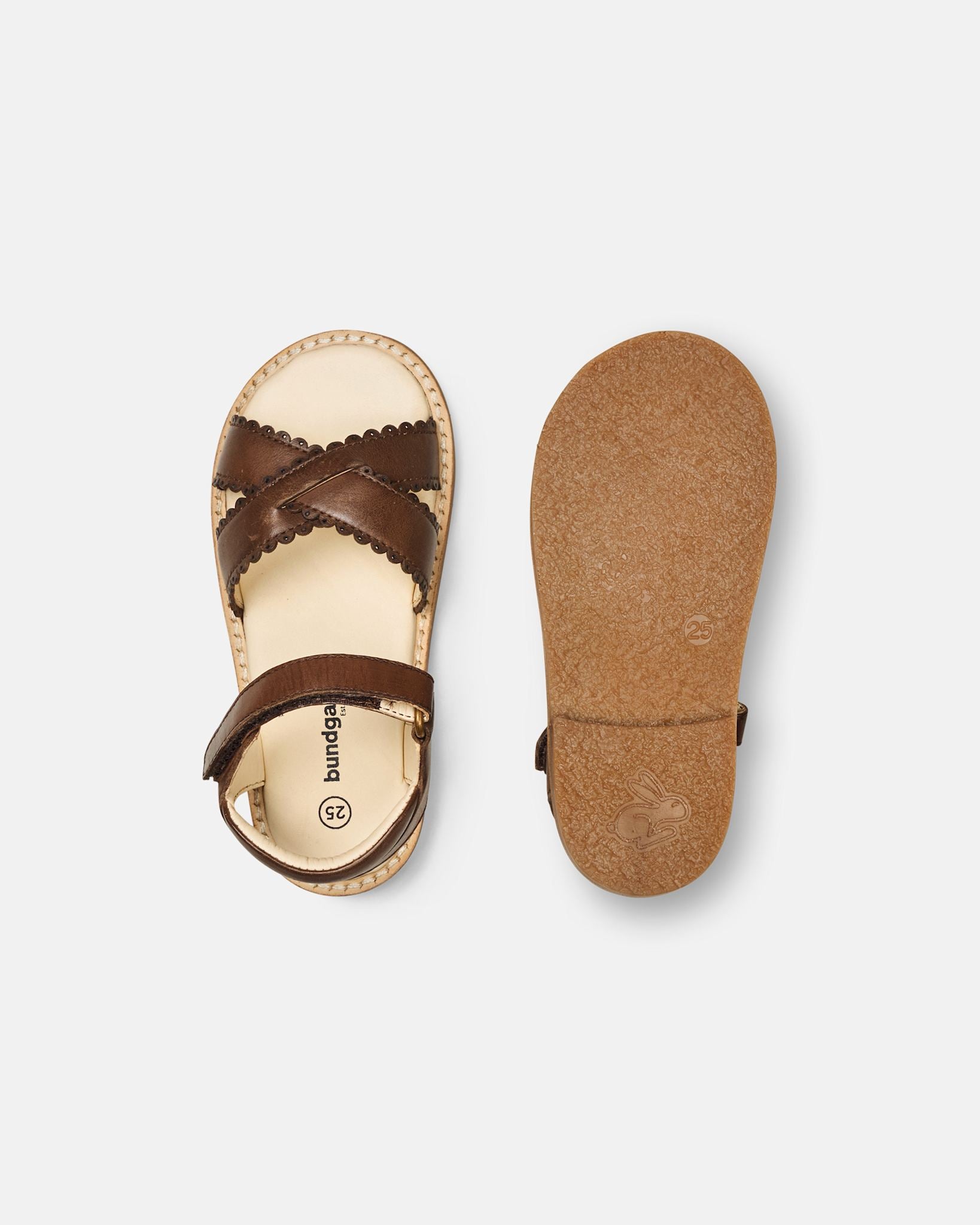 bundgaard-laura-scallop-kindersandale-dark-brown image 2