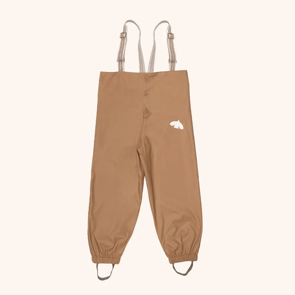 bisgaard-aarhus-regenhose-aus-pu-mit-wollfutter-in-karamell image 1