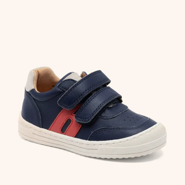 bisgaard-rob-sneaker-navy-atmungsaktiver-lederschuh-mit-gummisohle image 1