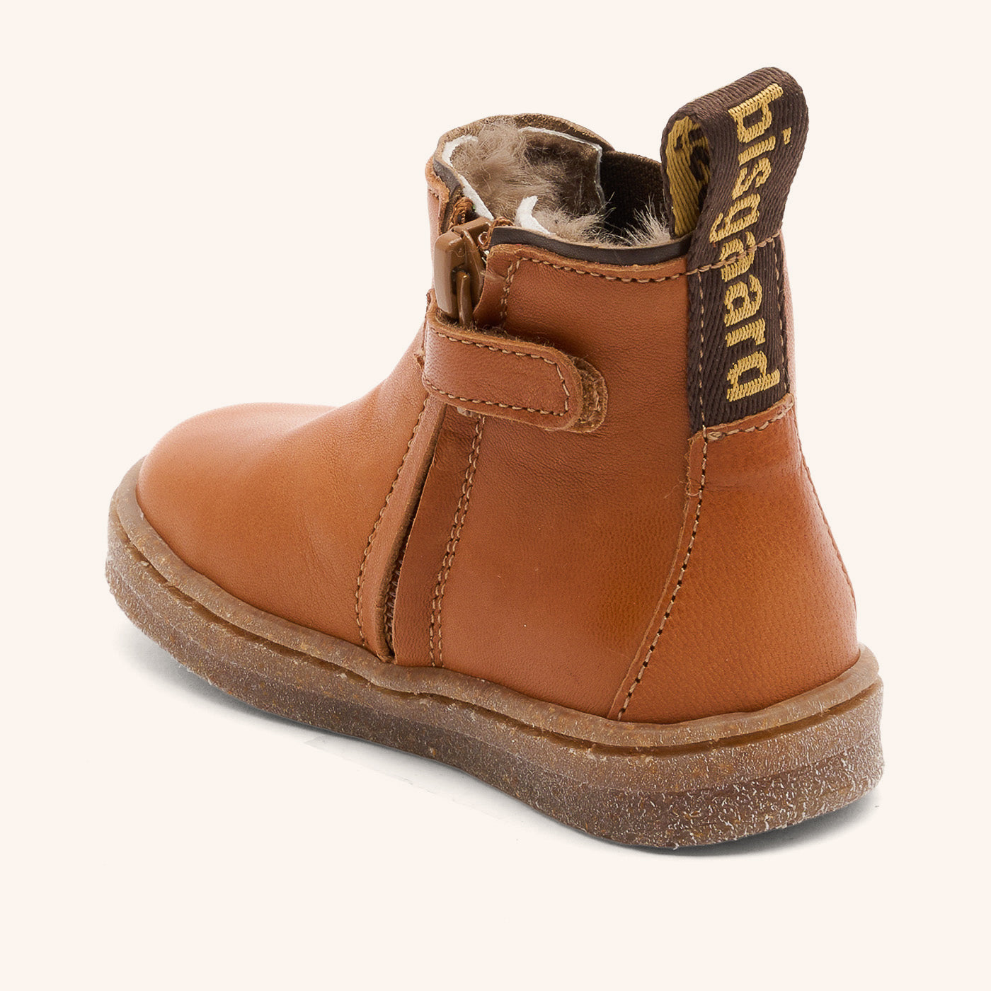 bisgaard-phillip-lamb-cognac-chelsea-stiefel-mit-lammfellfutter-f-r-kinder image 2