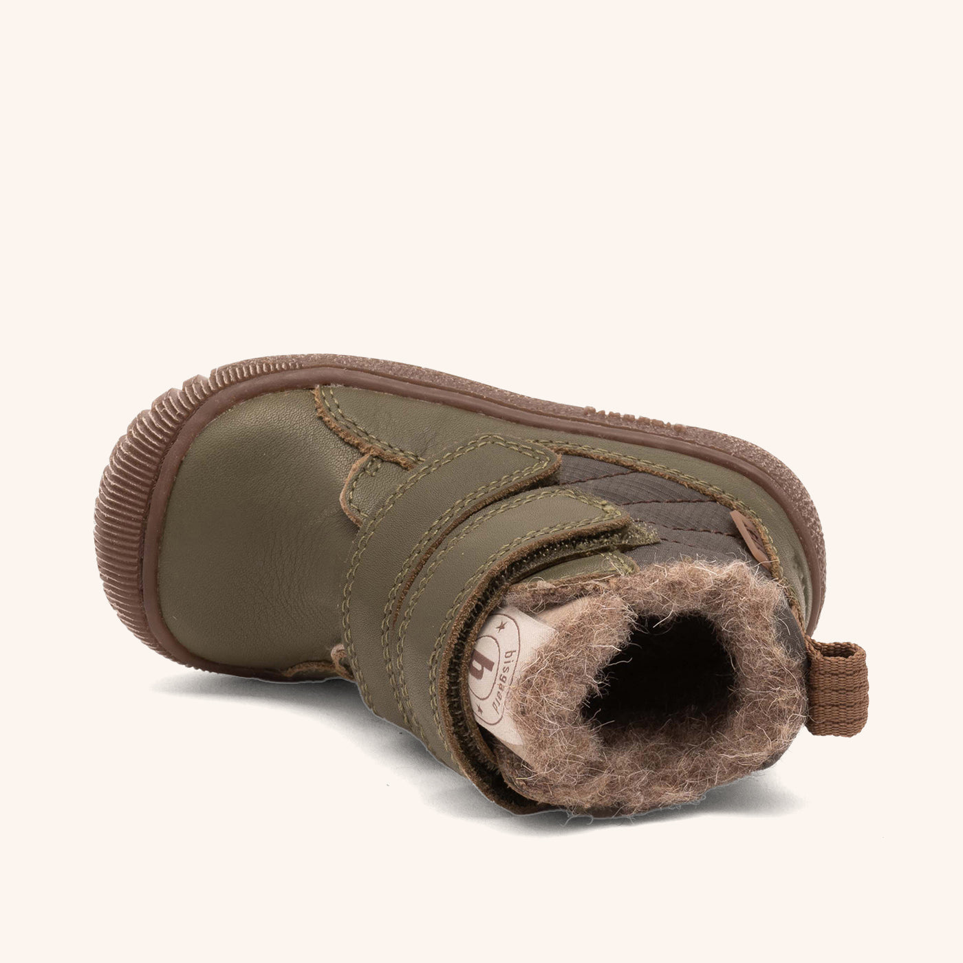 bisgaard-helton-tex-khaki-wasserdichter-winterstiefel-mit-wollfutter image 3