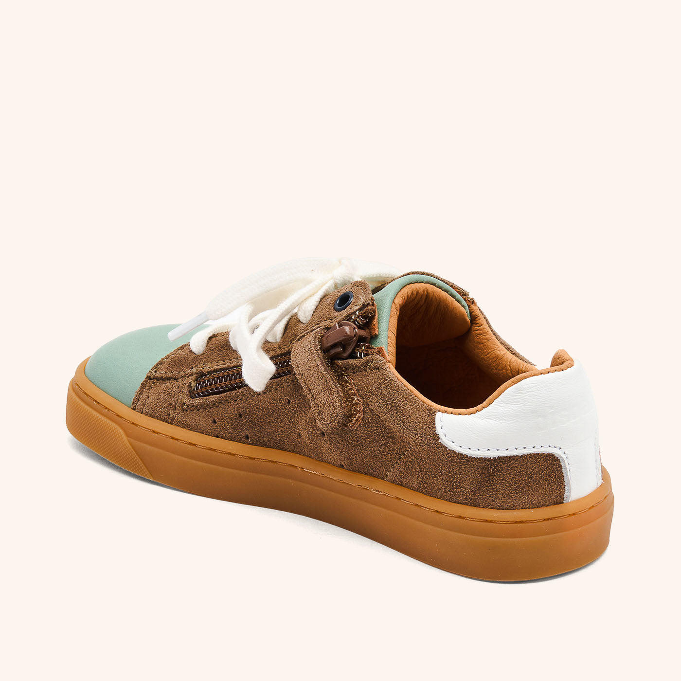 bisgaard-raymond-barefoot-sneaker-sage-barfu-leder image 2