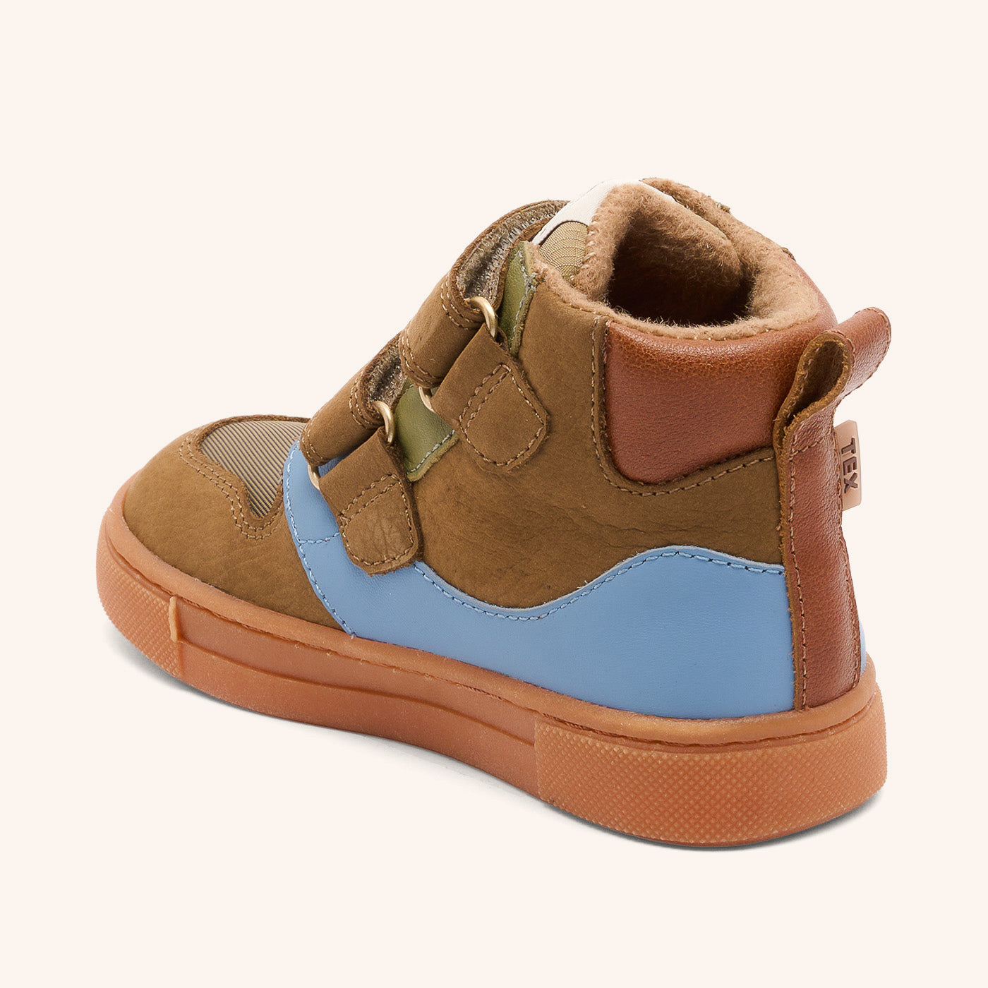 bisgaard-roy-tex-khaki-wasserdichter-kindersneaker-mit-wollfutter-und-tex-membra image 2