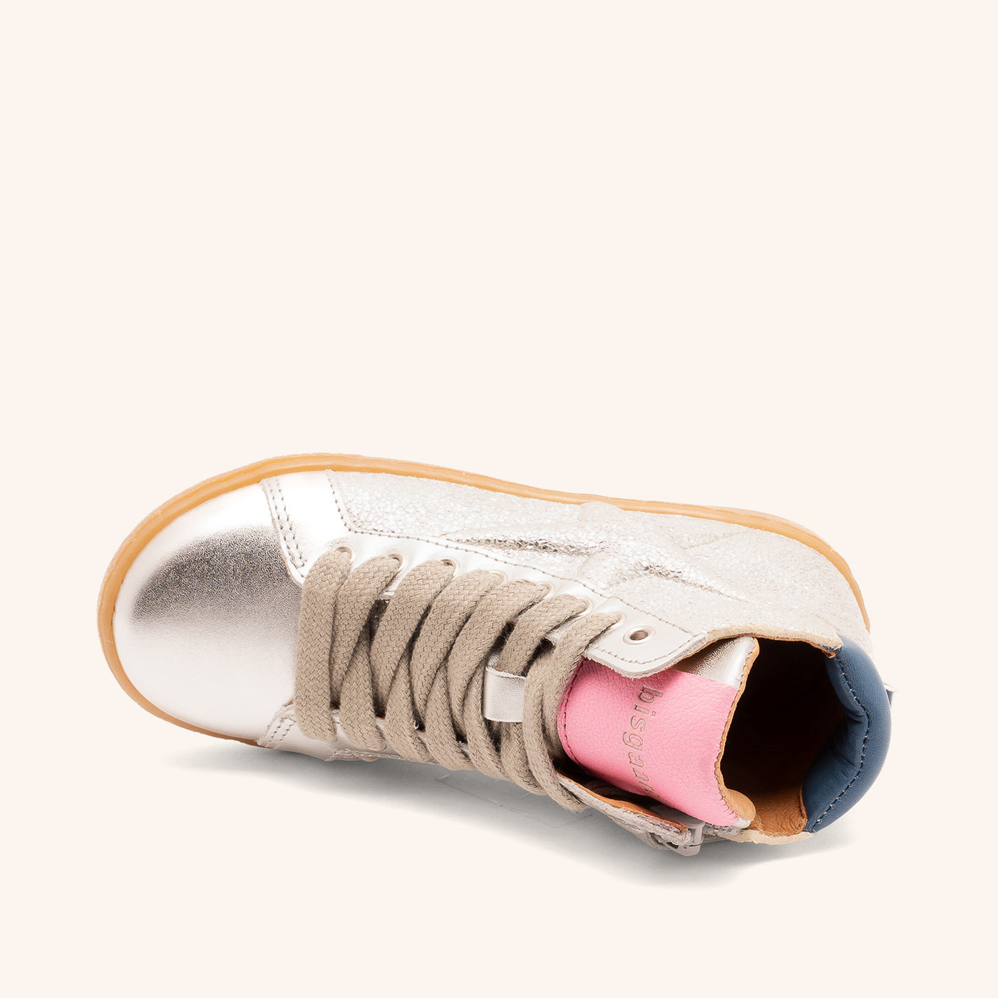 bisgaard-gaia-l-high-sneaker-silber-leder-feminin image 3