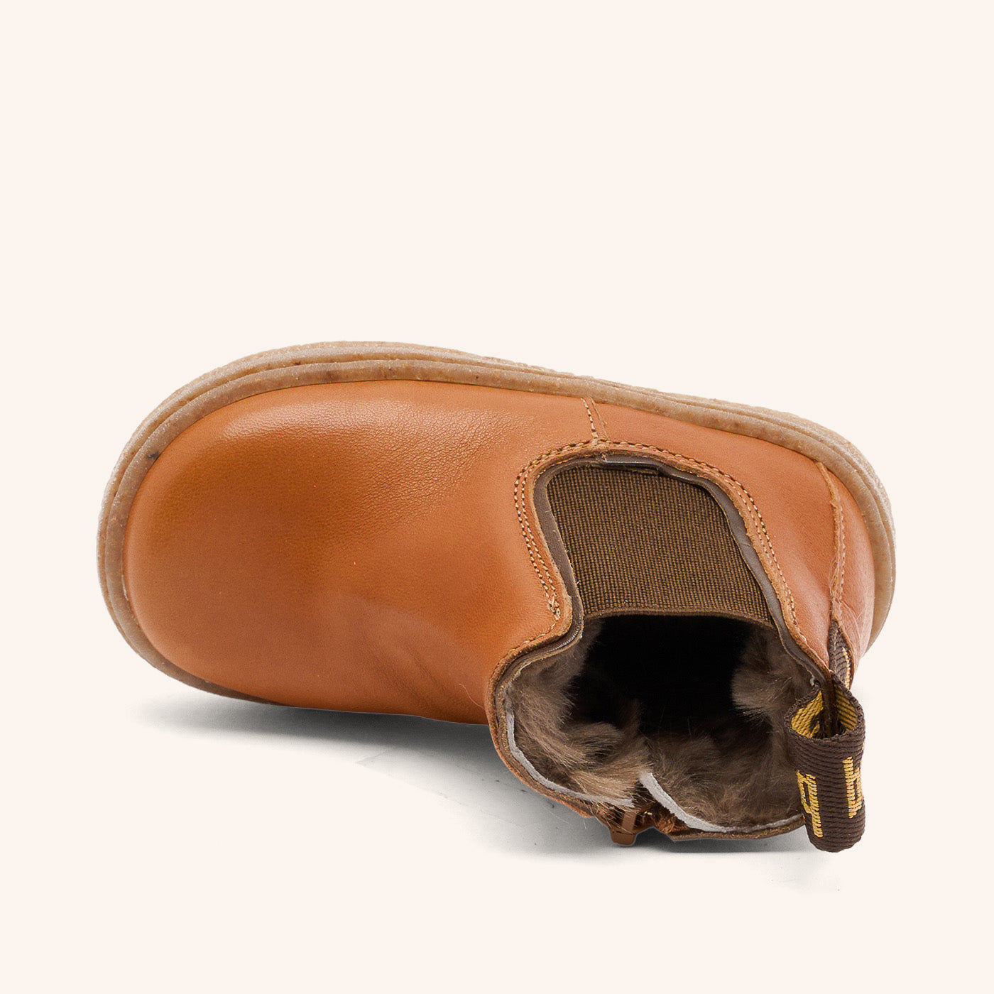 bisgaard-phillip-lamb-cognac-chelsea-stiefel-mit-lammfellfutter-f-r-kinder image 3