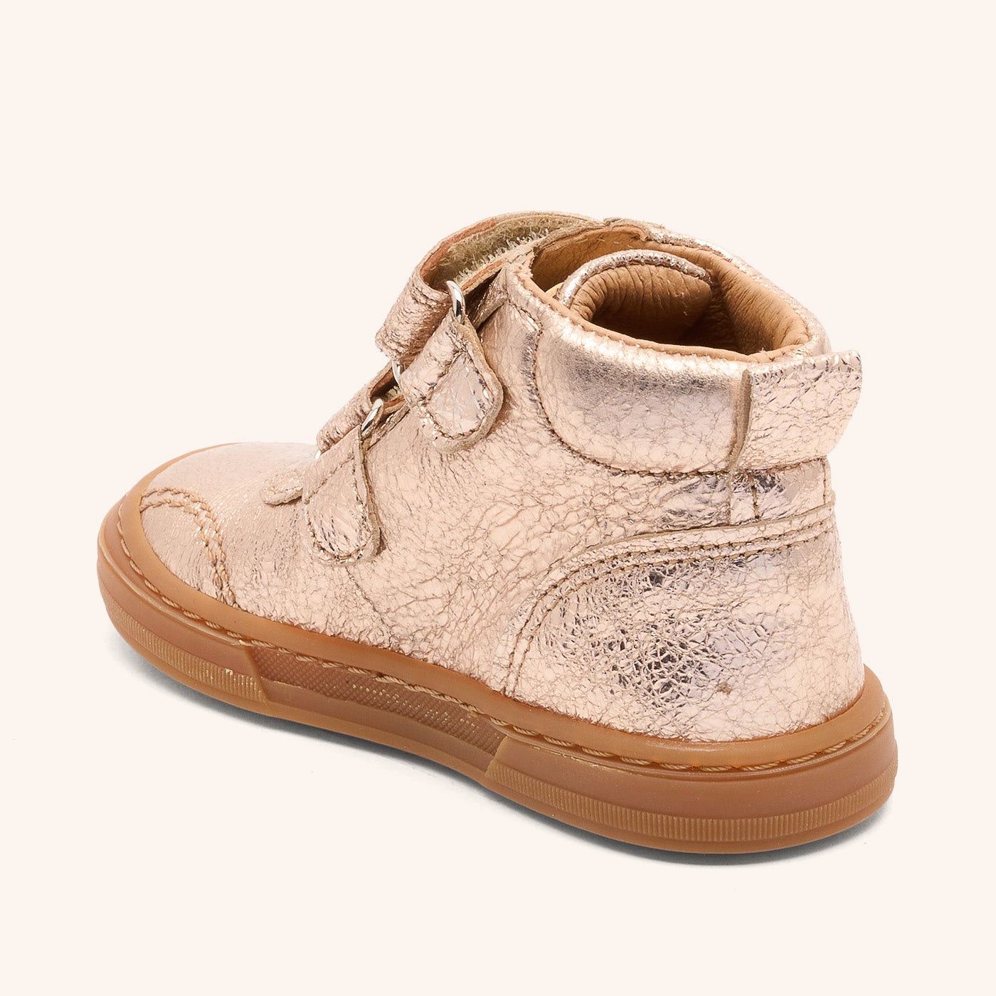 bisgaard-rainbow-rose-gold-sneaker-high-top-mit-klettverschluss-und-gummikappe-f image 2