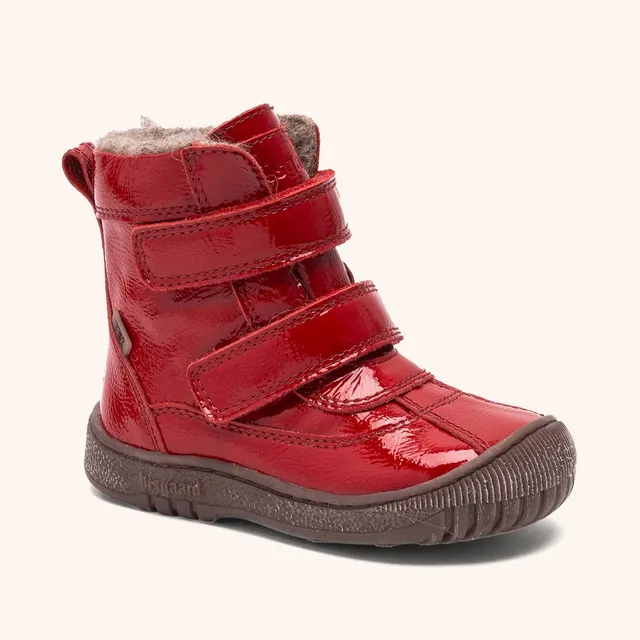 bisgaard-ellis-tex-winterstiefel-red-patent-mit-wollfutter image 1