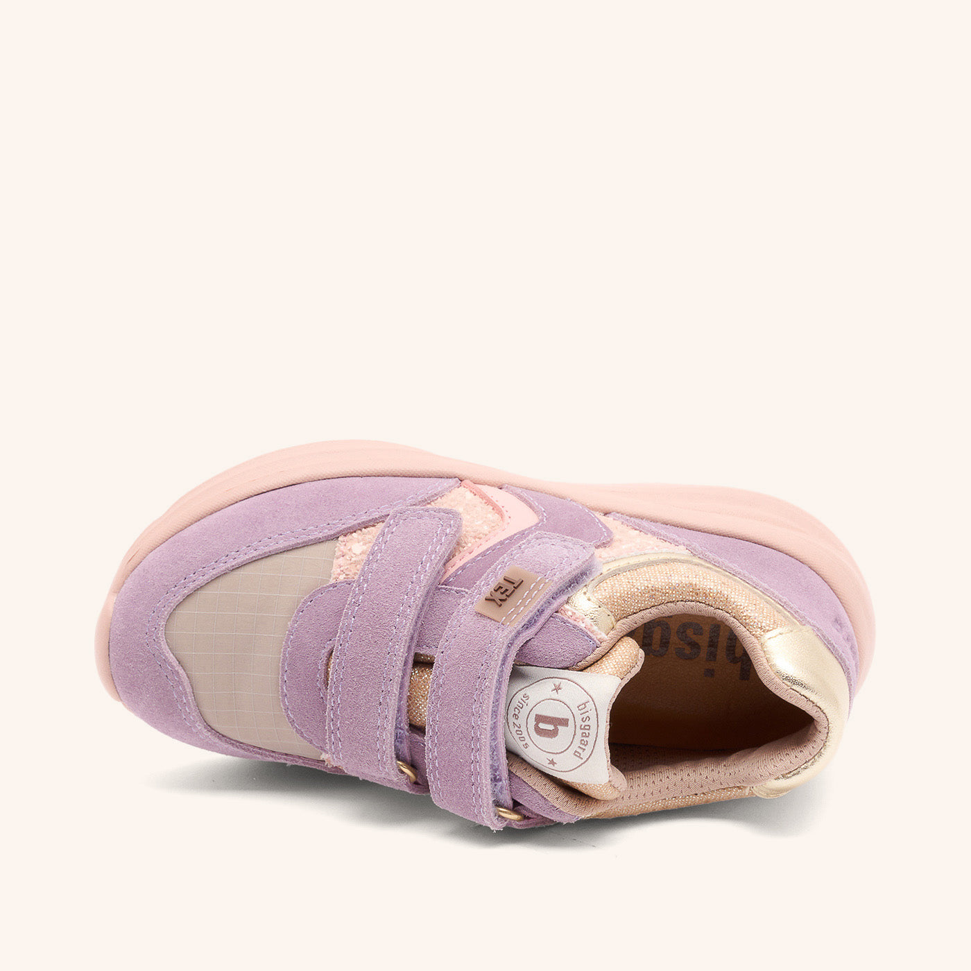 bisgaard-yuki-tex-sneaker-glitter-plum-wasserdicht image 3