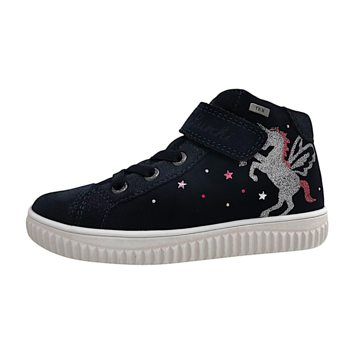 lurchi-leonard-m-dchen-schn-rstiefel-blau-mit-klett-und-glitzer image 7