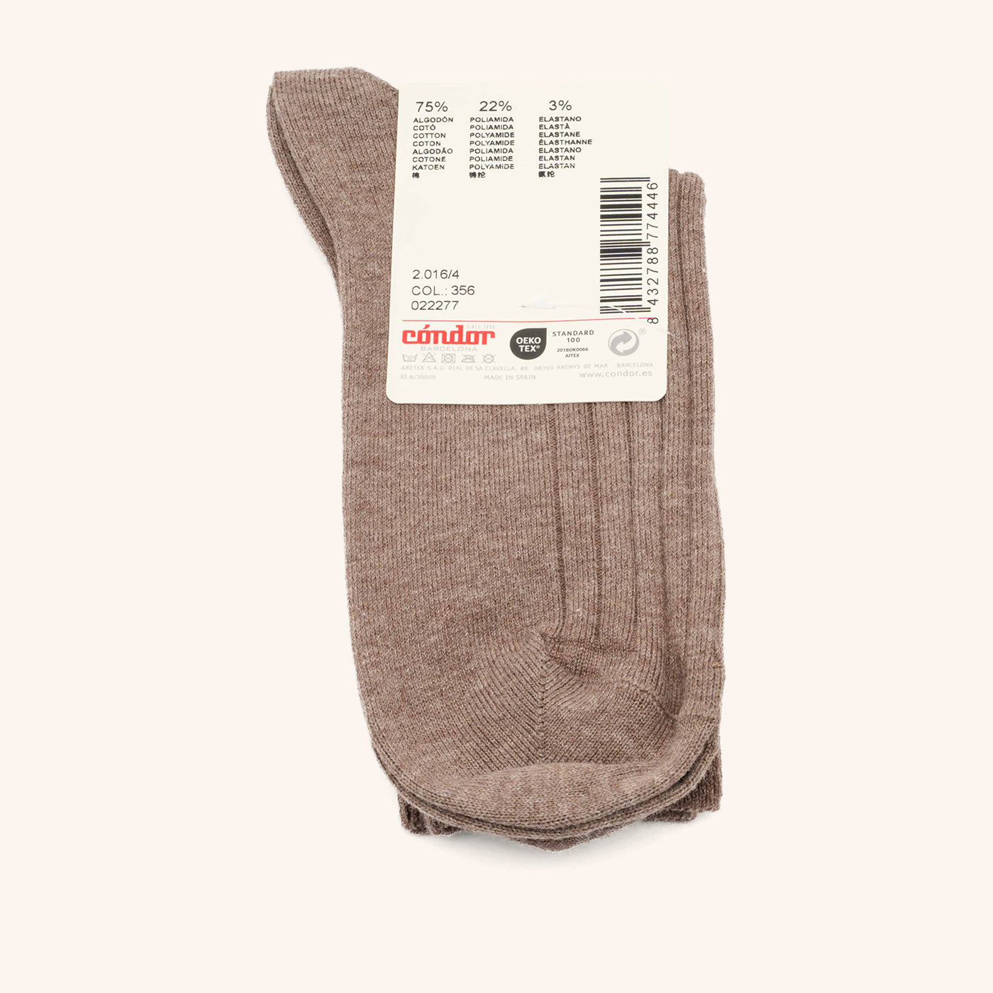 bisgaard-x-c-ndor-cotton-rib-short-socks-in-tronco image 2